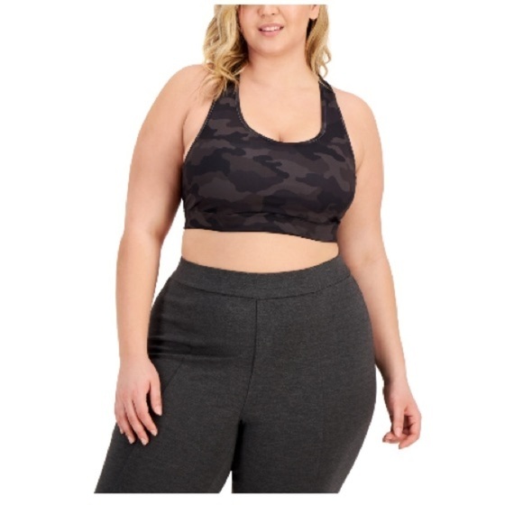 ID Ideology Plus Size Camo Print Medium Impact Sports Bra - Picture 5 of 8